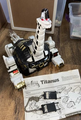 Figura de acción Titanus 1993 Bandai Power Rangers COMPLETAMENTE FUNCIONANDO Zord Foto 1 de 4