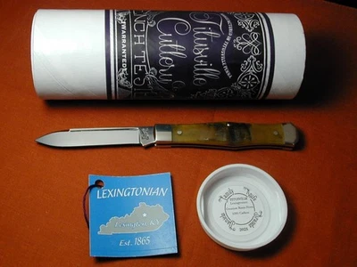 TITUSVILLE CUTLERY GENUINE RAMS HORN LEXINGTONIAN COFFIN JACK KNIFE USA 1 of 45 - Image 1 of 4