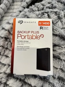 Seagate Backup Plus 5TB, External, 5400 RPM, 2.5in. (STHP5000400) Hard Drive-NEW - Bild 1 von 2
