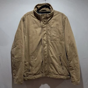 American Eagle Outfitters karierte Flanell gefütterte Jacke Herren XL braun durchgehender Reißverschluss - Bild 1 von 24