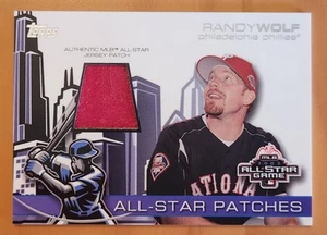 SSP /15 2004 Topps Series 2 All-Star Patches Randy Wolf Patch - 1:7698 Packs - Picture 1 of 2