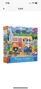 Ceaco - Happy Camper - Waterfall Camper - 300 Piece Jigsaw Puzzle Camping Trip - Picture 1 of 6