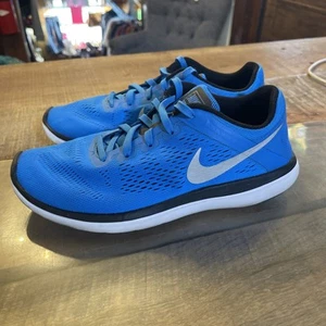 Nike Flex Run, Blue/Black Youth Size 5.5Y Gently Worn - Picture 1 of 8