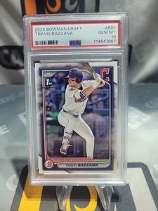 2024 Bowman Draft TRAVIS BAZZANA #BD-1 RC 1st Bowman Guardians PSA 10 GEM MINT - Picture 1 of 5