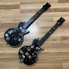 (2) Ps3 Gibson Les Paul Guitar Hero Controller Powers On - No Dongle Untested
