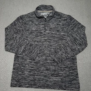 Taylor Byrd Sport Sweater Mens Medium Gray 1/4 Zip Golf Long Sleeve Pullover - Picture 1 of 8