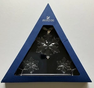 SWAROVSKI Set of 3 2014 One Large + 2 Small Ornaments Brand New - Picture 1 of 2