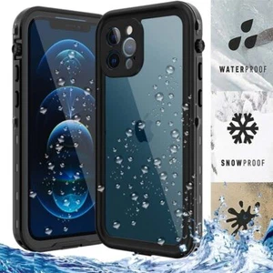 For iPhone 12/Pro Waterproof Shockproof Case Cover w/ Built-in Screen Protector - Picture 1 of 18