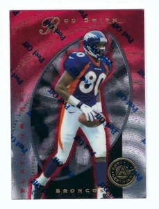 Pinnacle 1997 totalmente certificado Rod Smith #/4999 Denver Broncos Missouri - Imagen 1 de 2