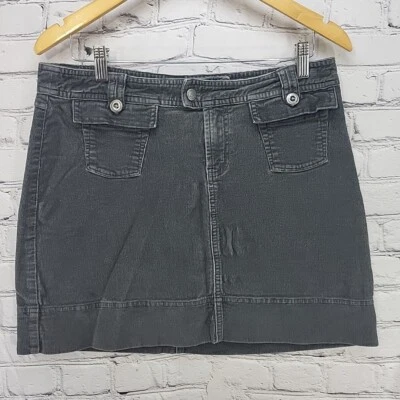 Vtg Patagonia Skirt Corduroy Gray Sz 10 Organic Cotton Flaw Stretch Gorpcore - Image 1 of 4
