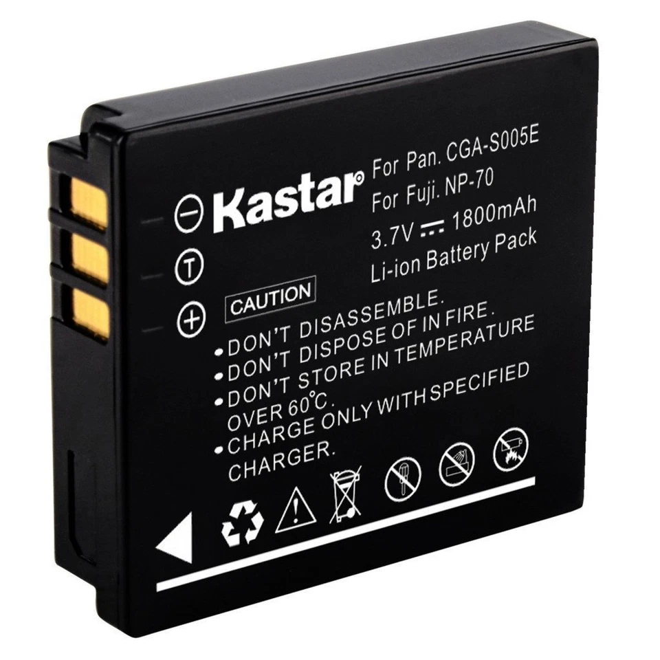 1x Batería Kastar para Panasonic Lumix CGA-S005 DMC-LX1 DMC-LX2 DMC-LX3 Foto 1 de 3