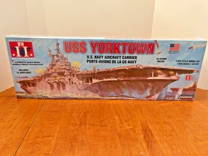USS YORKTOWN WWII U.S. NAVY AIRCRAFT CARRIER 1/525 MODEL KIT LINDBERG #70286 - Picture 1 of 5