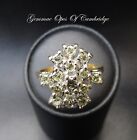 Bague diamant en or 18 carats grappe taille N 4,8 g 0,81 carats
