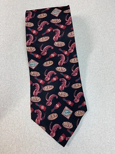 Tabasco Hot Sauce Lobster Seafood 100% Silk NeckTie - Picture 1 of 5