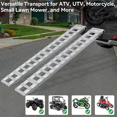 Heavy Duty 84" x 14" Aluminum Loading Ramps Ideal for Cars ATVs & Trucks 6000 LB - Image 1 of 4