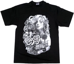HARD TIMES T-shirt Urban Streetwear Men's 100% Cotton Tee Black New - Picture 1 of 2