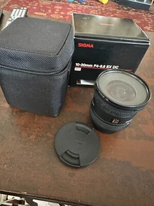 Sigma 10-20mm f/4-5.6 EX DC HSM Mount Lens for Nikon AF-MF Wide Angle Zoom Lens - Picture 1 of 1