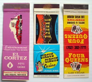 3 MATCHBOOKS DE COLECCIÓN *** CASINOS LAS VEGAS *** 3 CAJAS DE FÓSFOROS - Imagen 1 de 9