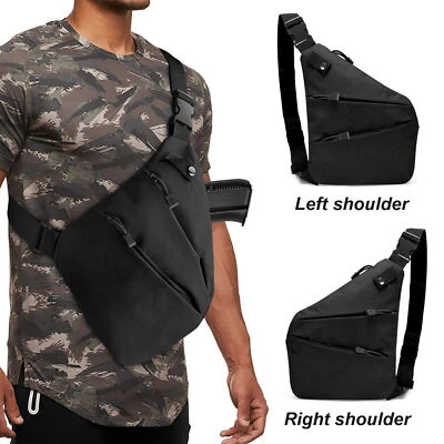 Outdoor Tactical Sling Bag Military MOLLE Crossbody Pack Chest Shoulder Backpack - Image 1 of 4