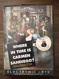 Where In Time Is Carmen Sandiego SEGA Mega Drive CIB avec manuel EA 1992