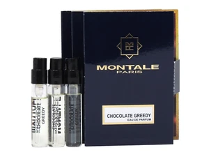 MONTALE PARIS CHOCOLATE GREEDY EDP 2.0ml .06oz x 3 COLOGNE PERFUME SPRAY SAMPLES - Picture 1 of 1