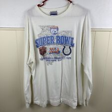 Indianapolis Colts Large White T Shirt Reebok NFL Super Bowl XLI Bears T Shirt