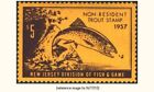 D2K New Jersey Trout Stamp 1957 $5.00 NonRes