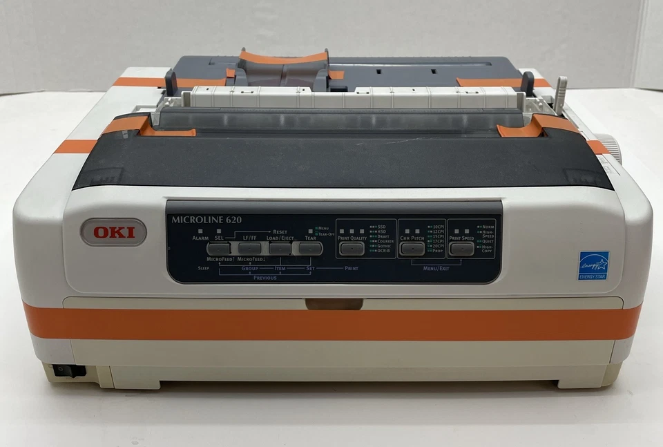 Okidata Microline 620 Dot Matrix Printer ML620 P/N 62433801 Fully REF - Image 1 of 4