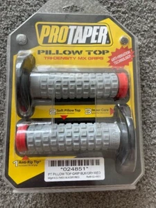 ALMOHADA PRO TAPER MX MOTOCROSS EMPUÑADURAS NEGRO/GRIS/ROJO LIBRE FRANQUEO REINO UNIDO - Imagen 1 de 2