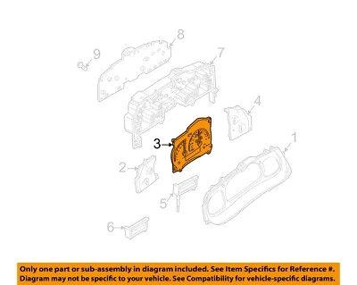 Used Speedometer Gauge fits: 1998 Ford Ranger head only w/o electric vehicle MPH - Image 1 of 3