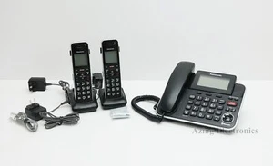 Panasonic KX-TGF882B Corded/Cordless Phone - Black - Zdjęcie 1 z 11