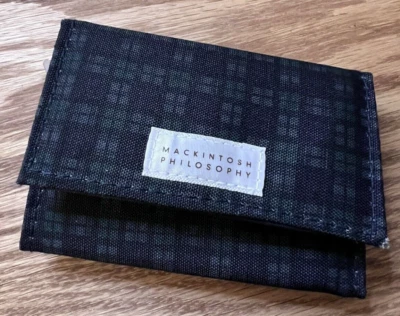 Mackintosh Philosophy trifold Green Tartan Wallet with coin pocket - Image 1 of 4