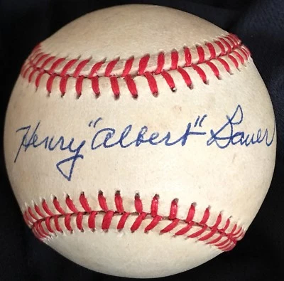 RARE (Full Name) Hank Bauer dec.07 PSA/DNA New York Yankees Signed Baseball - Image 1 of 3