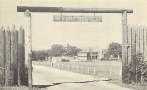 Postcard Missouri Fort Osage Entrance Unposted - Picture 1 of 2