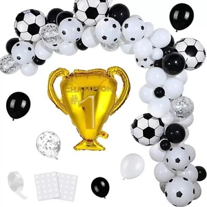 Soccer Party Balloon Arch Kit Party Decoration Championship Trophy Sports Themed - Picture 1 of 5