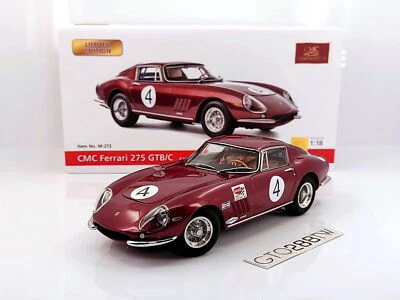 CMC 1:18 scale Ferrari 275 GTB/C #4 Nassau Tourist Trophy 1966(M-213) /LE1000pcs - Image 1 of 4