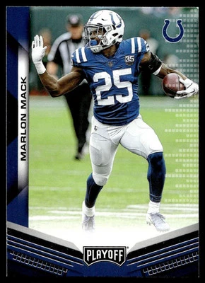 2019 Panini Playoff Marlon Mack Indianapolis Colts #56 - Image 1 of 2