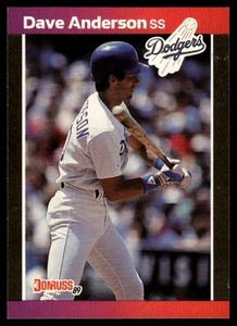 1989 Donruss #434b Dave Anderson "LEAF, INC." & "* Denotes * - Picture 1 of 2