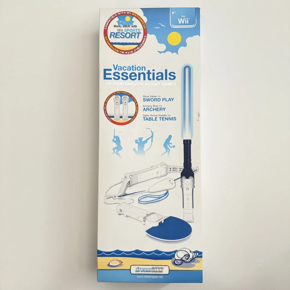 Nintendo Wii Sports Resort Essentials Accesorios Espada, Tiro con Arco, Tenis de Mesa Foto 1 de 4