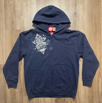 Y2K Element BAM Logo Skateboarding Full Zip Hoodie Size L - Image 1 of 4