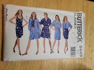Sewing Pattern Size 12 14 16 Shirt Tank Top Wrap Skirt Shorts Butterick 5449 - Picture 1 of 3