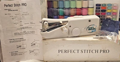 Perfect Stitch Pro Handheld Sewing Machine, Thread, Adapter, Just Unbox and Sew - Image 1 of 4