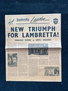 Lambretta Leader Zeitung Nr1 November 1958 - Bild 1 von 5