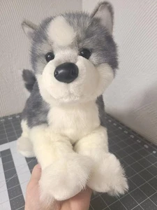 Douglas Husky Plush Stuffed Animal Puppy Dog Cuddle Toy Sasha Gray White 13” - Picture 1 of 13