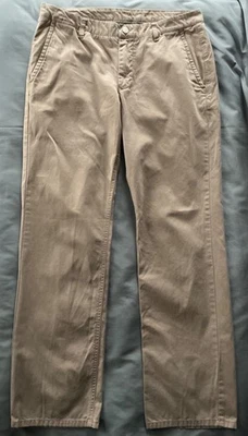 Pantalones chinos Bonobos lavados caqui para hombre 32x32 EXC ajustados calce recto Foto 1 de 4