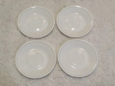 Juego de 4 platos de taza de guirnalda de melocotón verde floral Corning Corelle Foto 1 de 4