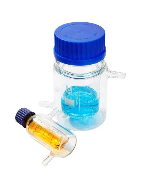 Borosilicate Double Jacketed Reagent Bottle 25ml-2000ml Laboratory Glassware - Image 1 of 4