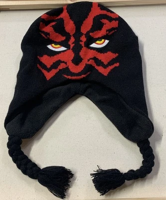 Sombrero Star Wars Darth Maul Niños Clima Frío Tejido Vellón Borlas Gorro Boggin Foto 1 de 4