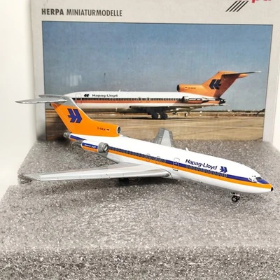 1:200 Herpa Hapag-Lloyd Boeing 727-100 Airplane Model D-AHLK with Box - Image 1 of 4
