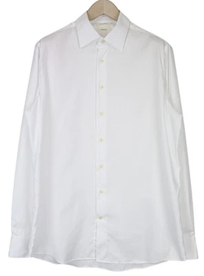 Suitsupply Traveller Uomo Camicia Formale 43/17 Slim Cotone Bianco Colletto I - Immagine 1 di 4